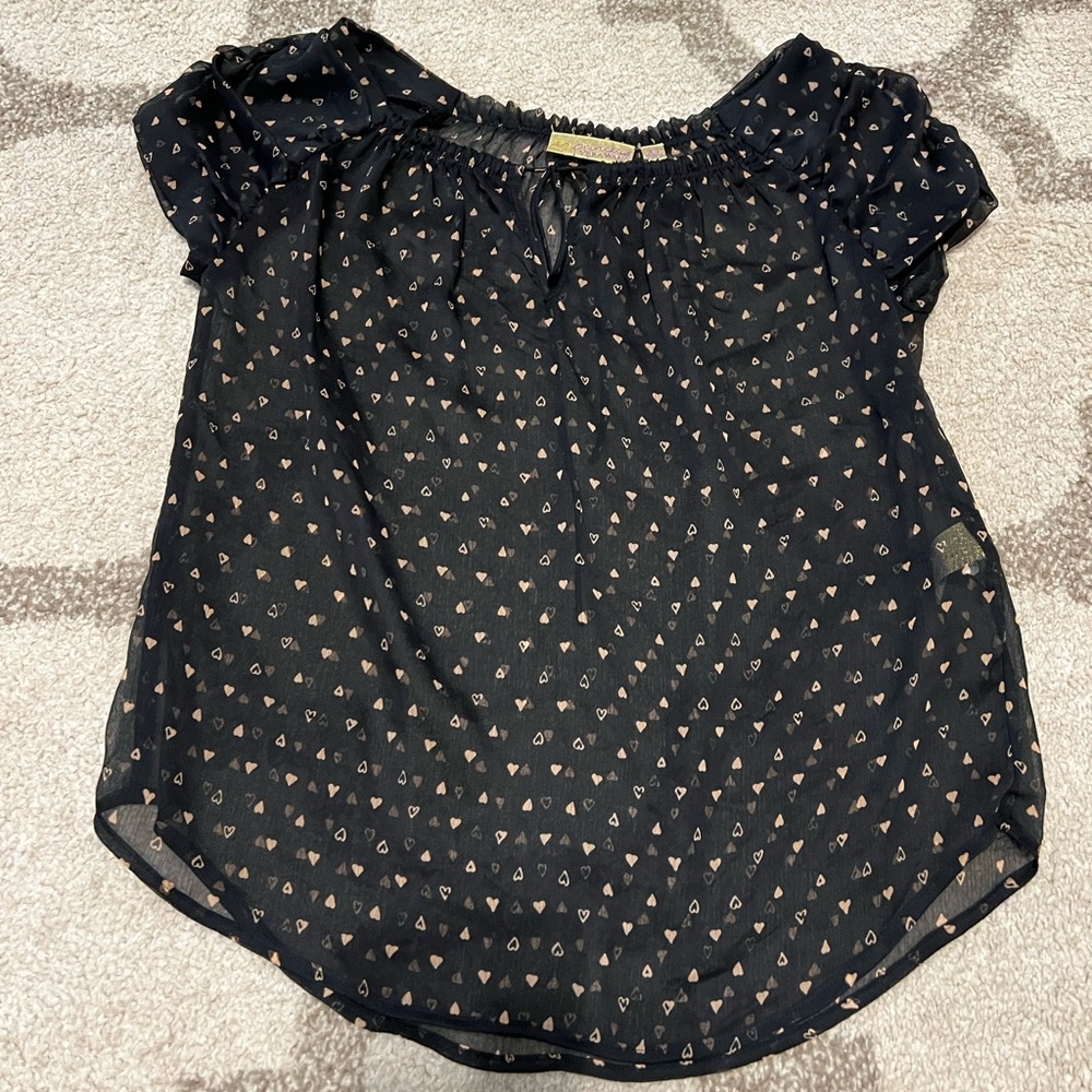 Princess Vera Wang Sheer Heart Top Y2K